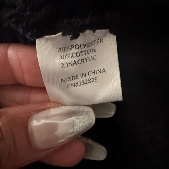 Tularosa Black Open-Front Textured Knit Cardigan Sweater XS - Picture 5 of 5